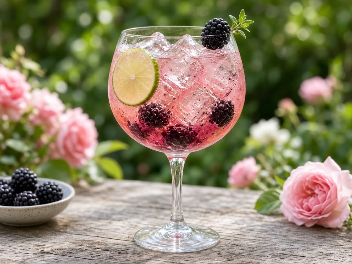 Blackberry Rosé Spritz — cocktail med vin