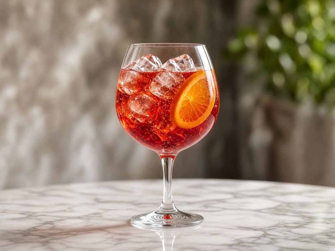Campari Spritz — cocktail med vin