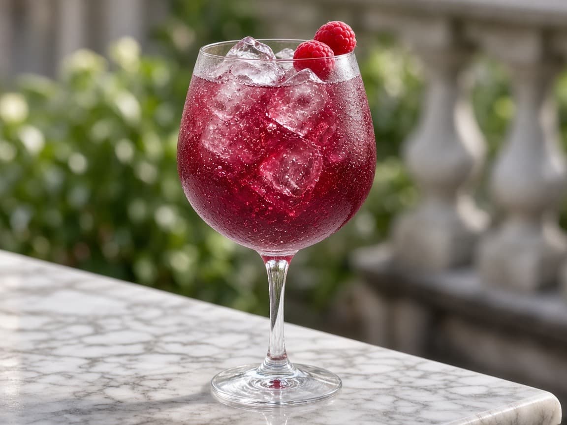 Chambord Spritz — cocktail med vin
