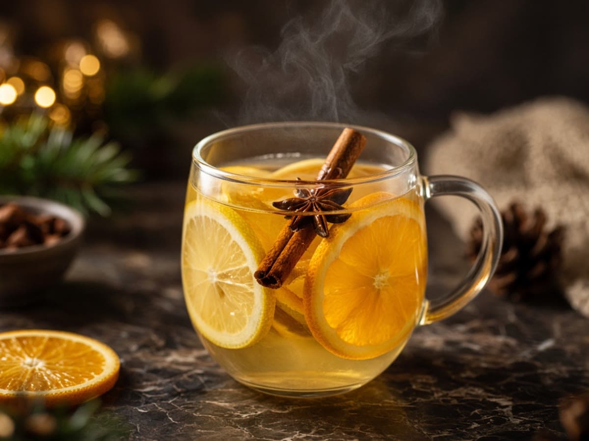 Hvidvinsgløgg — varm juledrik