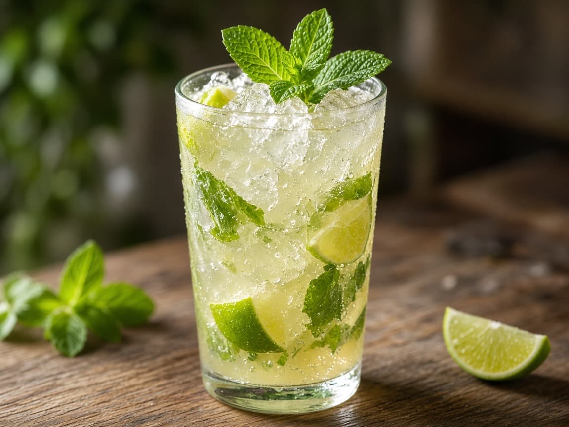 Portvins-Mojito — cocktail med vin