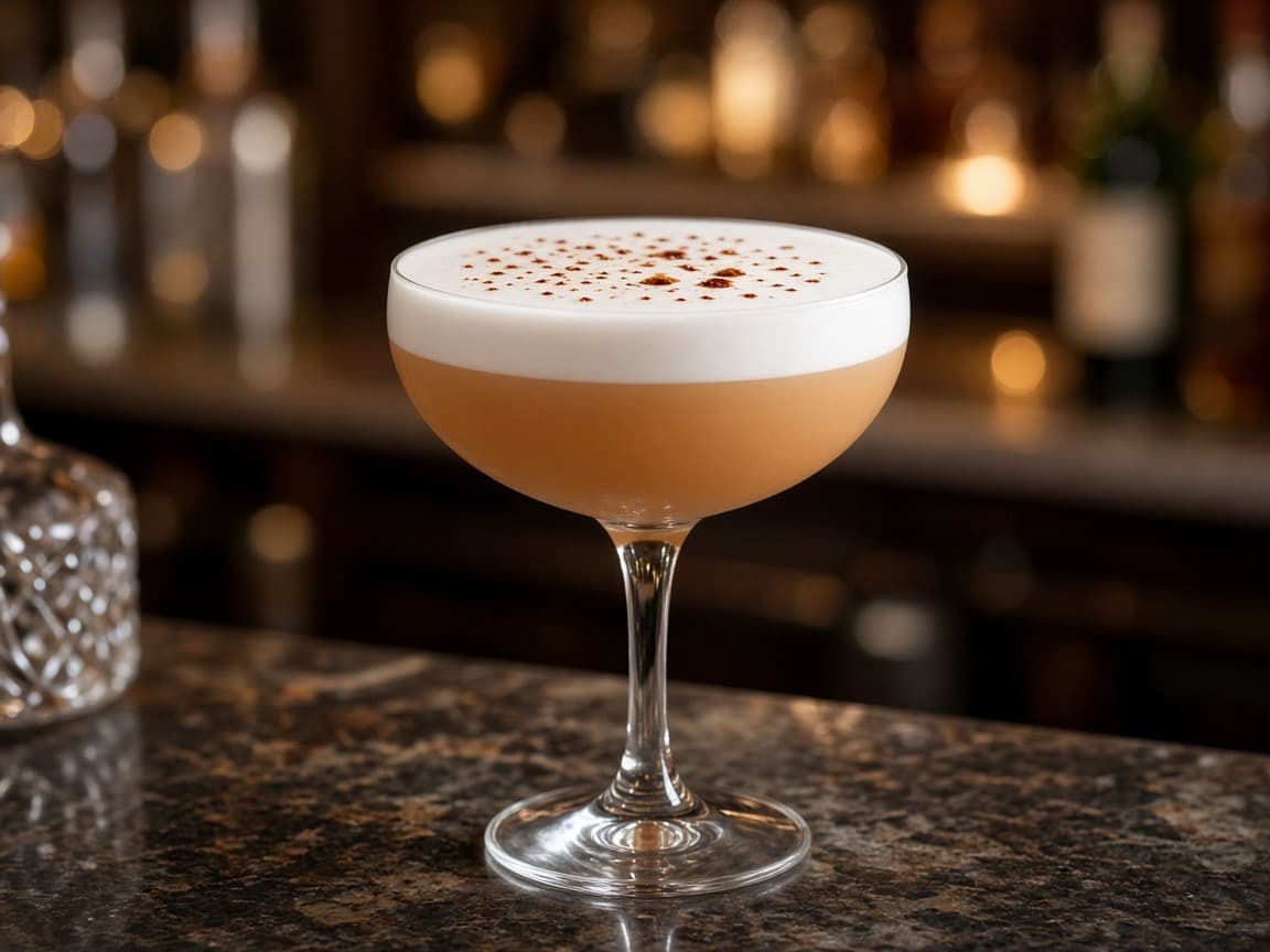 Portvins-Sour med æggehvide — cocktail med vin
