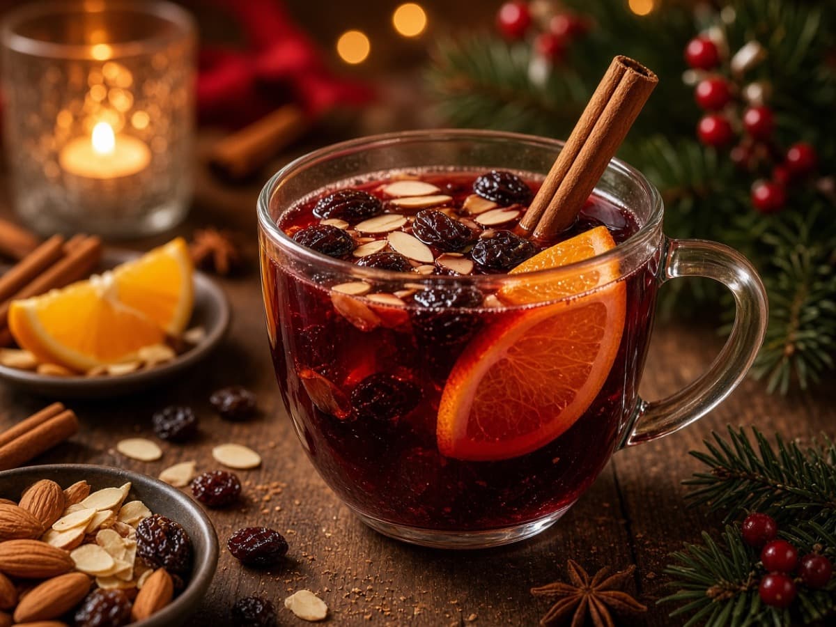 Rødvinsgløgg — cocktail med vin