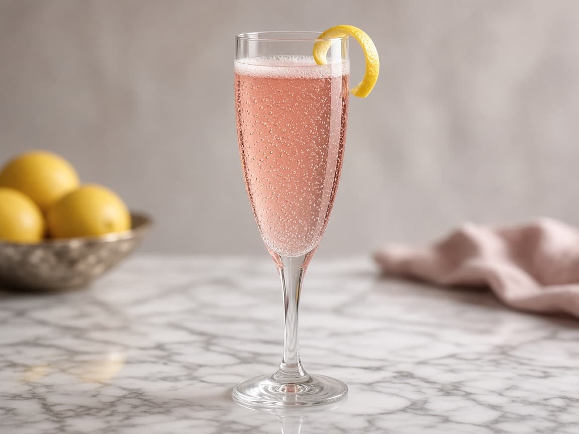 Rosé French 75 — cocktail med vin