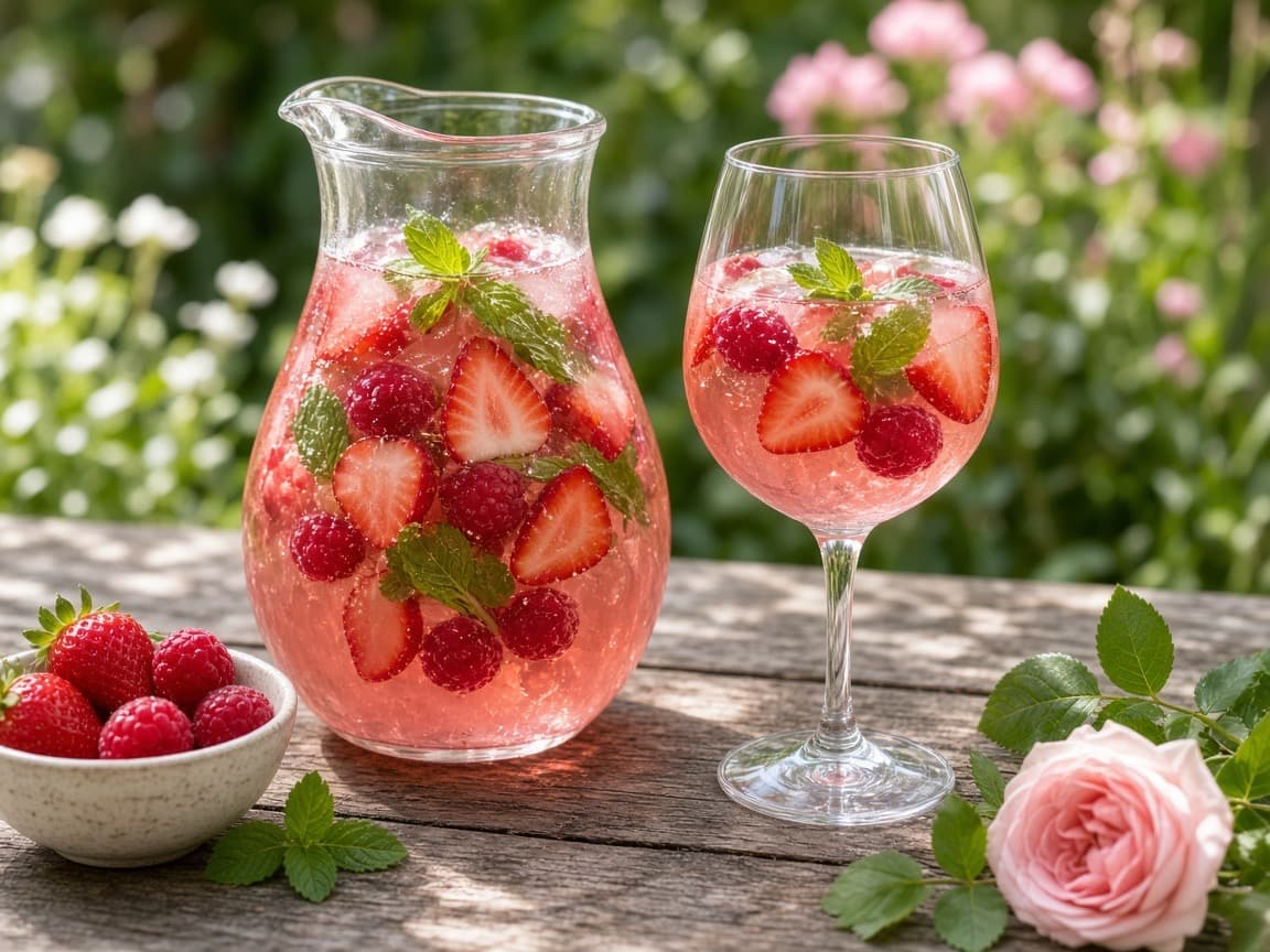 Rosé Sangria — cocktail med vin
