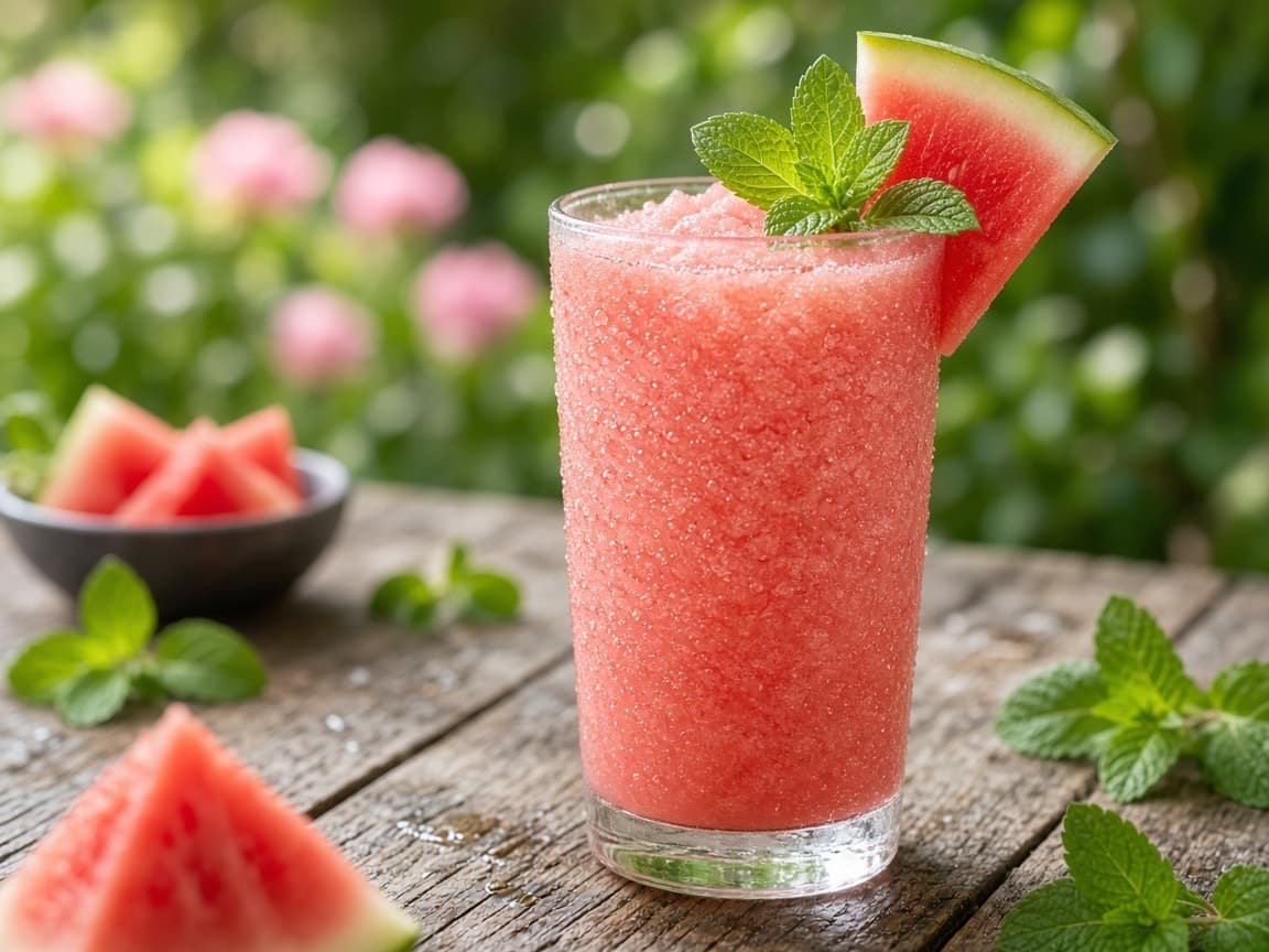 Watermelon Rosé Cooler — cocktail med vin