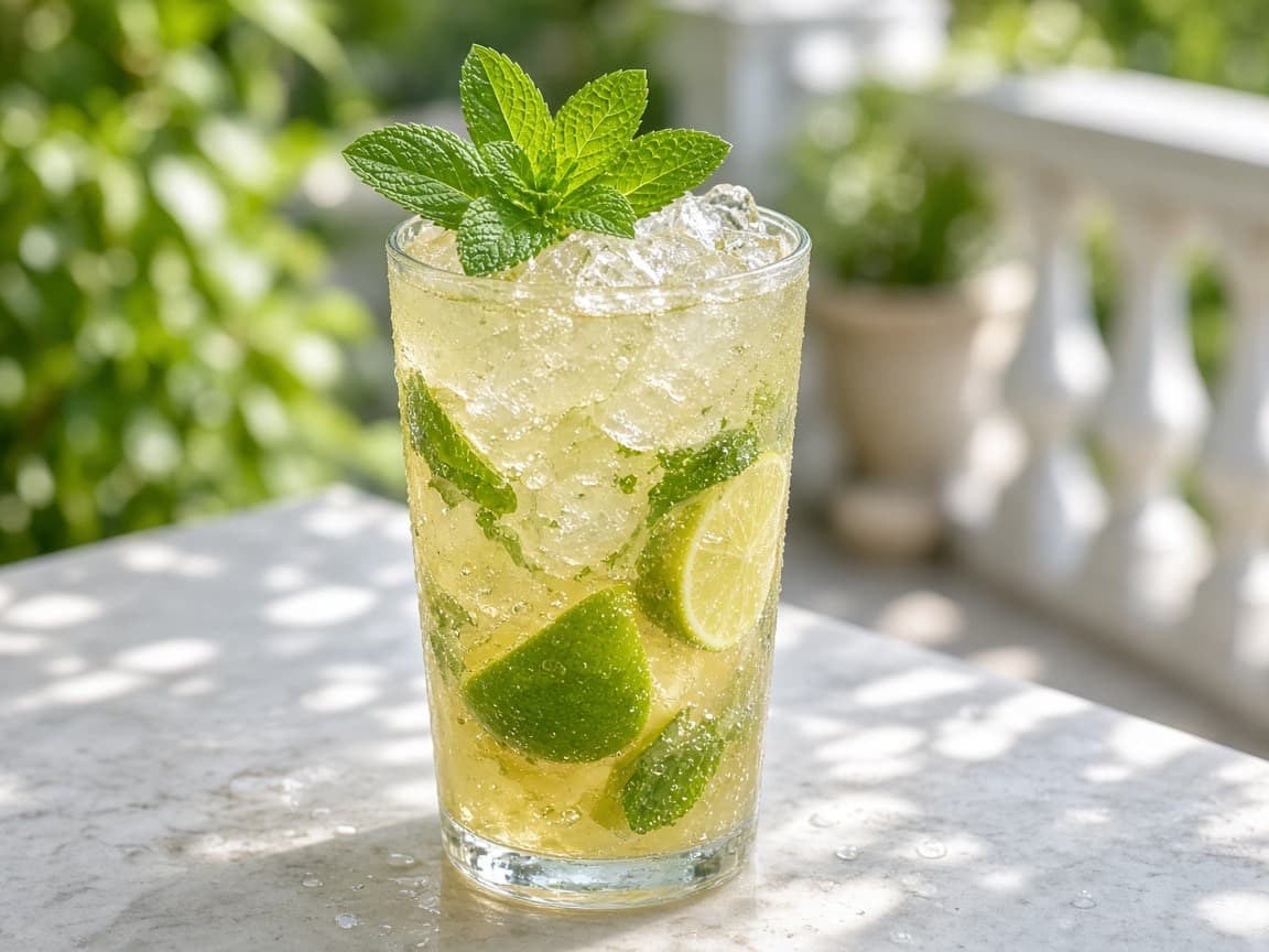 White Wine Mojito — cocktail med vin