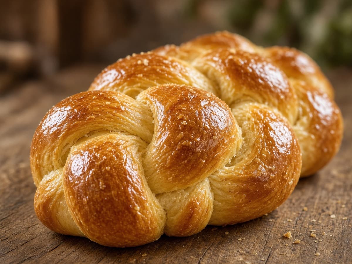 Champagne-brioche — serveret ret