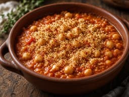 Kikærte-cassoulet — serveret ret