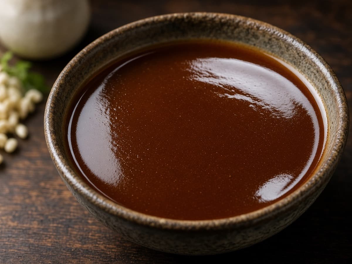 Klassisk teriyaki-marinade — serveret ret