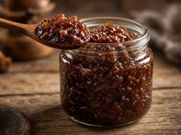 Portvins-baconmarmelade — serveret ret