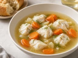 Psarosoupa — serveret ret