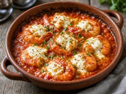 Rejer saganaki — serveret ret