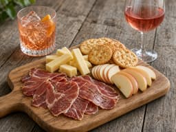 Speck-bræt med Schiava — serveret ret