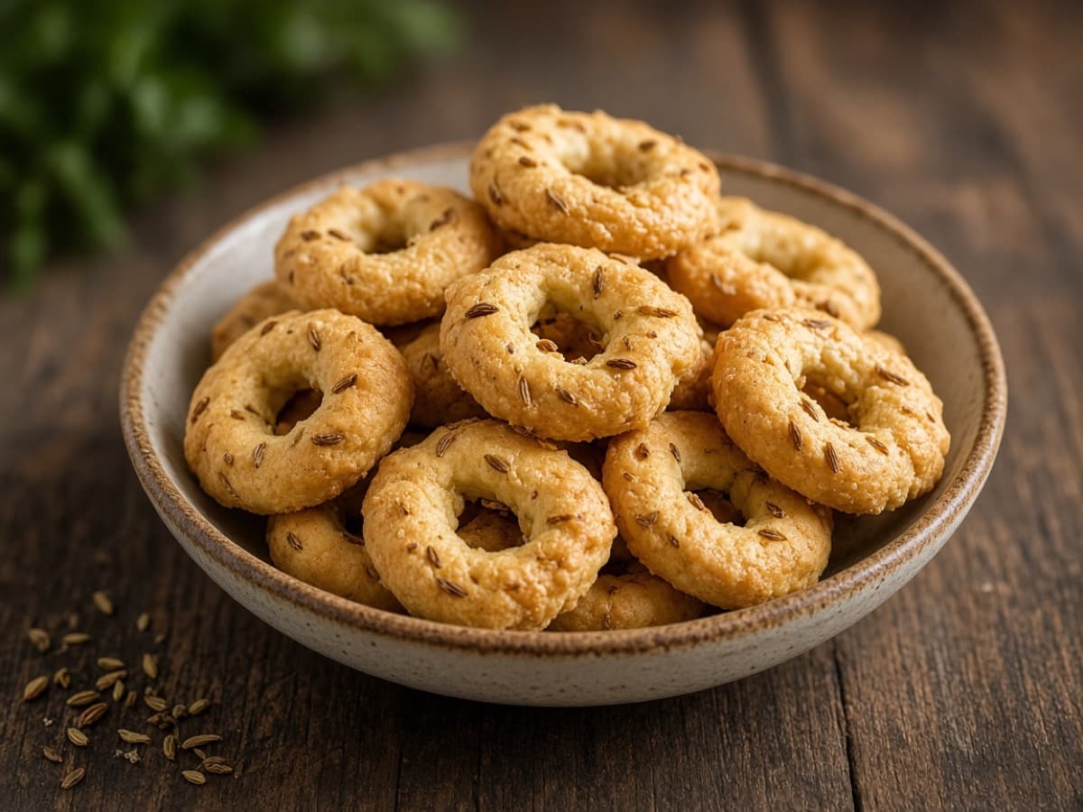 Taralli med hvidvin og fennikel — serveret ret